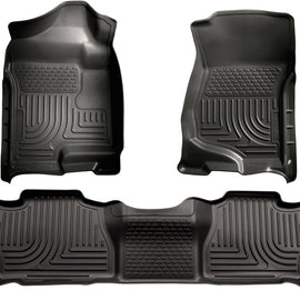 Husky Liners 07-13 GM Escalade/Suburban/Yukon WeatherBeater Black Front & 2nd Seat Floor Liners