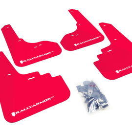 Rally Armor 05-09 Subaru Legacy / Outback Red UR Mud Flap w/White Logo