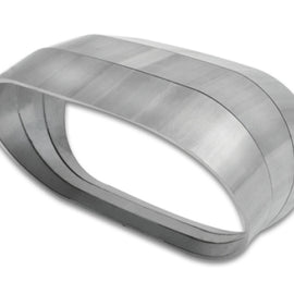 Vibrant Vertical 304 SS Oval Pie Cuts 4.0in OD Tight 45 Degree Elbow