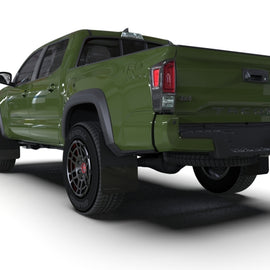 Rally Armor 16-23 Toyota Tacoma Gen 3 Black Mud Flap w/Army Green Logo