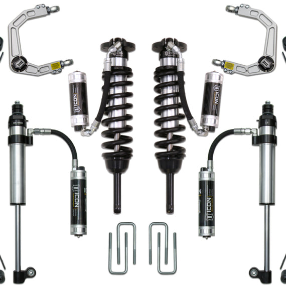 ICON 05-15 Toyota Tacoma 0-3.5in/16-17 Toyota Tacoma 0-2.75in Stage 9 Suspension System w/Billet Uca