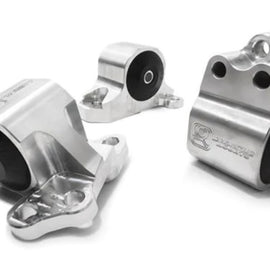 Innovative 92-95 Civic B/D Series Silver Aluminum Mounts Solid Bushings (3 Bolt)