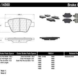 StopTech Performance Volkswagen Rear Brake Pads