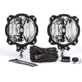 KC HiLiTES 6in. Pro6 Gravity LED Light 20w Single Mount Spot Beam (Pair Pack System)