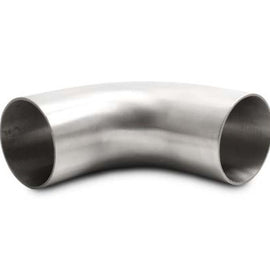 Vibrant 2.5in OD 4.13in Tangent Length T304 SS 90 Deg Mandrel Bend w/Extended Leg Length
