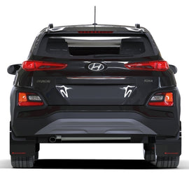 Rally Armor 18-23 Hyundai Kona Black UR Mud Flap Red Logo