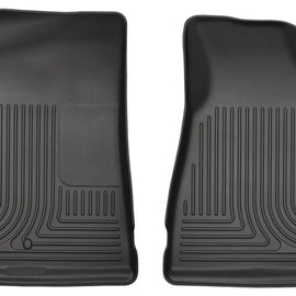 Husky Liners 09-14 Chevy Traverse/07-14 GMC Acadia Weatherbeater Black Front Floor Liners