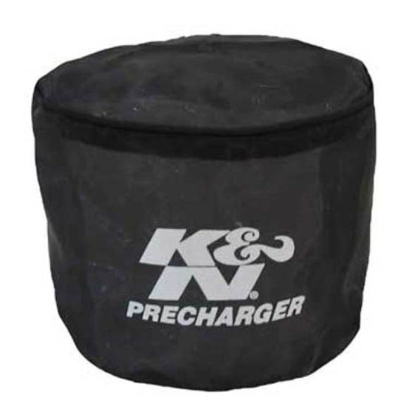 K&N Universal Precharger Round Straight Air Filter Wrap Black