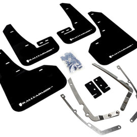 Rally Armor 15-21 MKVII VW Golf/GTI Black UR Mud Flap w/White Logo