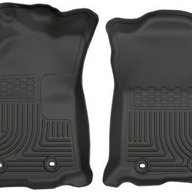 Husky Liners 2018 Toyota Tacoma Double Cab WeatherBeater Black Front Floor Liners