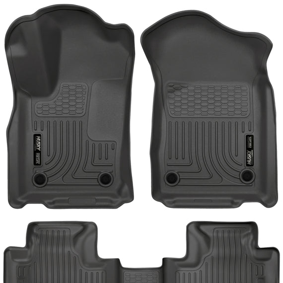 Husky Liners 16 Dodge Durango/Jeep Grand Cherokee Weatherbeater Black Front & 2nd Seat Floor Liners