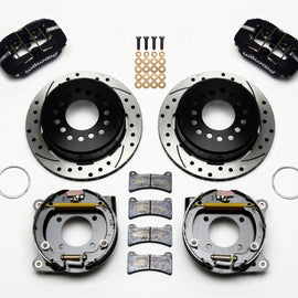 Wilwood Dynapro Low-Profile 11.00in P-Brake Kit Drilled Chevy 12 Bolt 2.75in Off w/ C-Clips