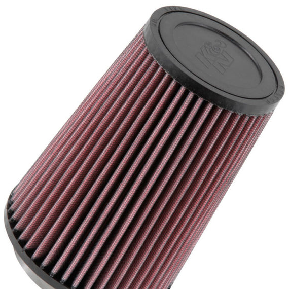 K&N Universal Rubber Filter Round Tprd 3.313in Flange ID x 4.75in Base OD x 3.5in Top OD x 6.5in H