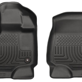 Husky Liners 15-23 Ford F-150 Super/Super Crew Cab WeatherBeater Black Front Floor Liners