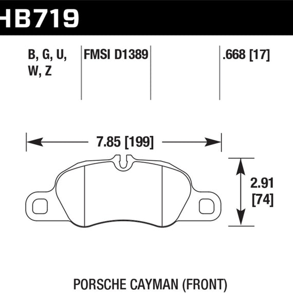 Hawk 09-11 Porsche 911 Carrera / 13-16 Porsche Boxster DTC-60 Race Front Brake Pads