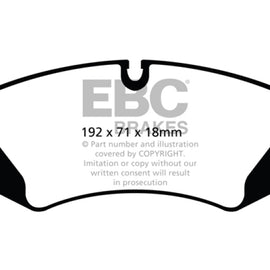 EBC 14+ Land Rover LR4 3.0 Supercharged Extra Duty Front Brake Pads