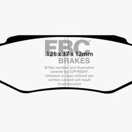 EBC 03-04 Cadillac XLR 4.6 Redstuff Rear Brake Pads