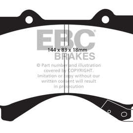 EBC 08+ Lexus LX570 5.7 Extra Duty Front Brake Pads