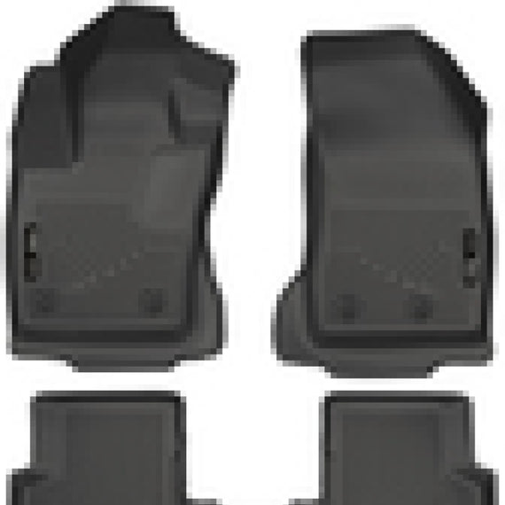 Husky Liners 2015 Jeep Renegade Weatherbeater Black Front and Second Row Floor Liners