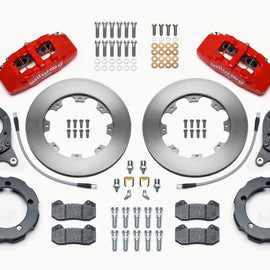 Wilwood Dynapro 6 Front Hat Kit 11.75in Rotor Red 66-75 Ford Bronco Dana 30/44 w/Lines