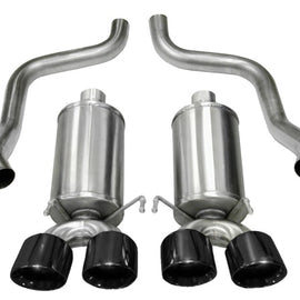 Corsa 2009-2013 Xtreme Axle-Back Exhaust w/Dual Black 3.5in Tips 09-13 Chevrolet Corvette C6 6.2L V8