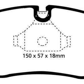EBC 99-02 BMW Z3 2.5 Redstuff Front Brake Pads