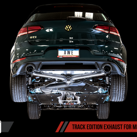 AWE Tuning Volkswagen GTI MK7.5 2.0T Track Edition Exhaust w/Chrome Silver Tips 102mm