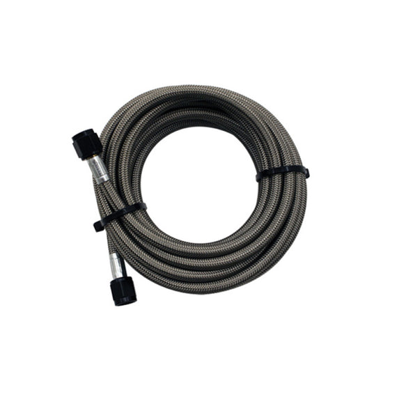 Snow Performance 5ft Stainless Steel Braided Water Line (4AN Black)