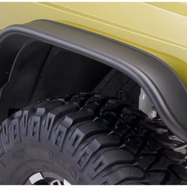 Bushwacker 84-01 Jeep Cherokee Flat Style Flares 2pc - Black