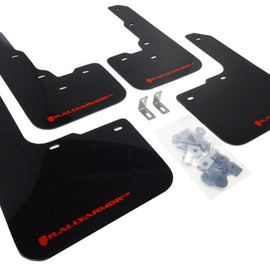 Rally Armor 13-16 Dodge Dart Black UR Mud Flap w/ Red Logo