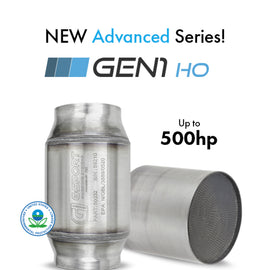 GESI G-Sport 300 CPSI EPA Compliant GEN1 3in Inlet/Outlet 4in x 4in Catalytic Converter- 350-500HP