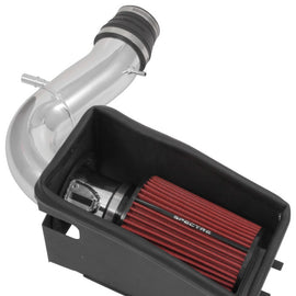 Spectre 11-19 Ford Explorer V6-3.5L F/I Air Intake Kit - Polished Aluminum w/Red Filter