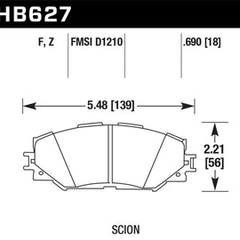 Hawk Performance Ceramic Street Brake Pads