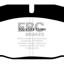 EBC 89-95 Lotus Elan (M100) 1.6 Turbo Greenstuff Front Brake Pads