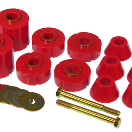 Prothane 73-80 GM Body Mount 12 Bushing Kit - Red