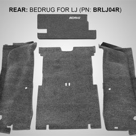 BedRug 03-06 Jeep LJ Unlimited Rear 4pc Cargo Kit (Incl Tailgate & Tub Liner)