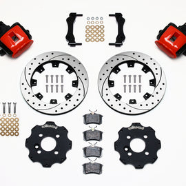 Wilwood Combination Parking Brake Rear Kit 11.75in Drilled Red Mini Cooper