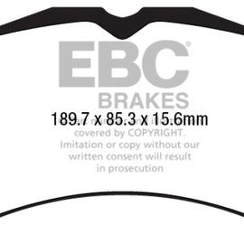 EBC 2015+ Ford Mustang (6Th Gen) 2.3L Turbo (GT Package) Bluestuff Front Brake Pads