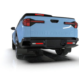 Rally Armor 22-24 Hyundai Santa Cruz Black Mud Flap w/Grey Logo