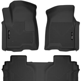 Husky Liners 19-23 Chevrolet Silverado 1500 CC X-Act Contour Front & Second Seat Floor Liners