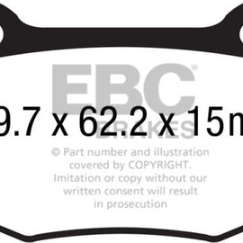 EBC 14+ Chevrolet Corvette Stingray (C7) 6.2 Bluestuff Rear Brake Pads