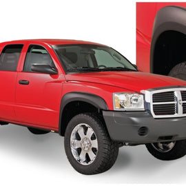 Bushwacker 05-10 Dodge Dakota Crew Cab Fleetside Extend-A-Fender Style Flares 4pc 64.9in Bed - Black