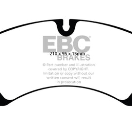 EBC 10+ Volkswagen Touareg 3.0 Supercharged Hybrid Redstuff Front Brake Pads