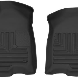 Husky Liners 19-23 Chevy Silverado 1500 Crew Cab/Double Cab X-Act Contour Front Black Floor Liners