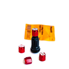 Fifteen52 Valve Stem Cap Set - Red - 4 Pieces