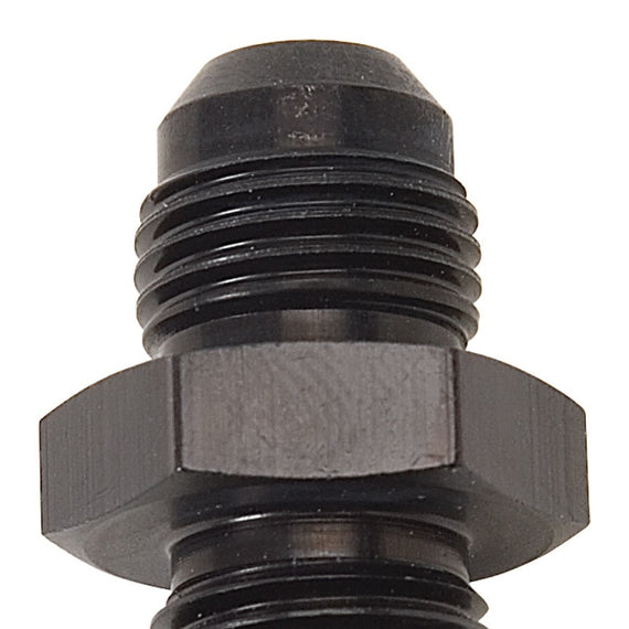 Russell Performance -6 AN Flare to 14mm x 1.5 Metric Thread Adapter (Black )