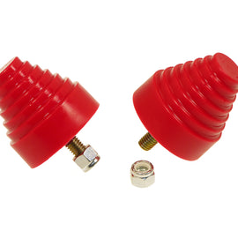 Prothane Universal Bump Stop 2-1/4X2-1/4 Cone w/Stp - Red