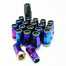 Wheel Mate Muteki SR45R Lug Nut Kit 12x1.5 - Burned Blue