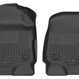 Husky Liners 17 Ford F-250 Super Duty SuperCab WeatherBeater Black Floor Liners