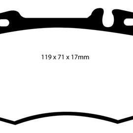 EBC 02-04 Mercedes-Benz C32 AMG (W203) 3.2 Supercharged Redstuff Front Brake Pads
